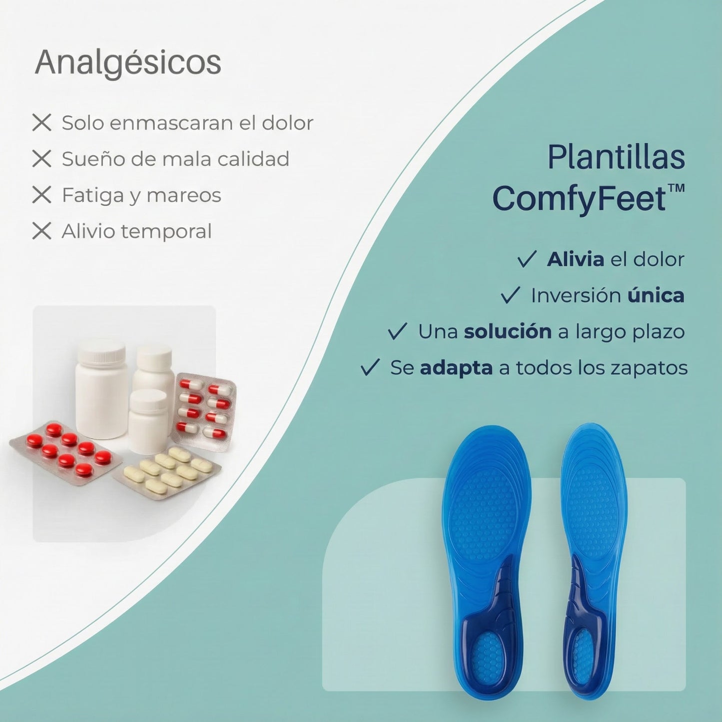 Plantillas ComfyFeet™ Gel Silicona