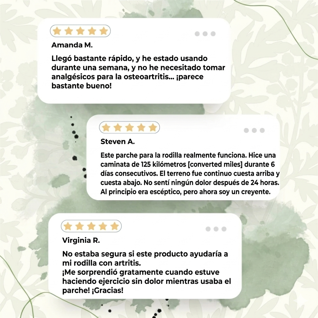 Parches Naturales para Dolor de Rodillas Aliviate™