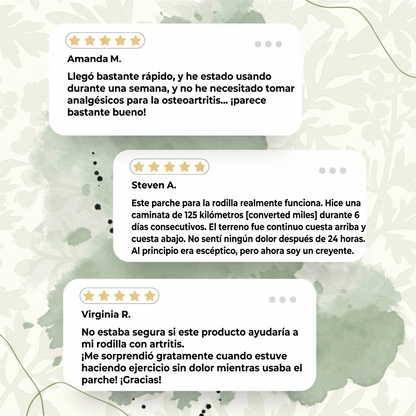 Parches Naturales para Dolor de Rodillas Aliviate™